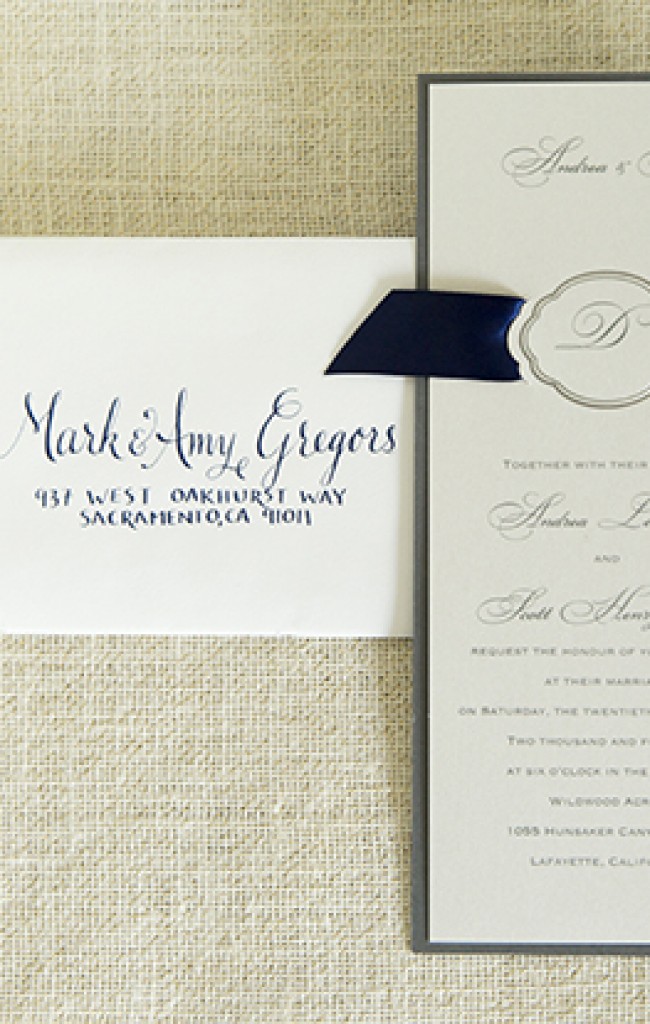 Andrea Scott Wedding Calligraphy