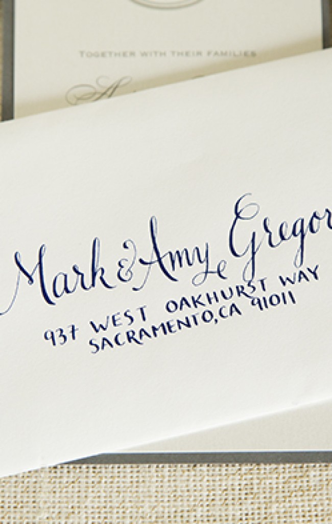 Andrea Scott Wedding Calligraphy