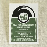 Record Baby Shower Invitation