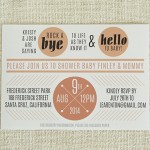 modern baby shower invitation