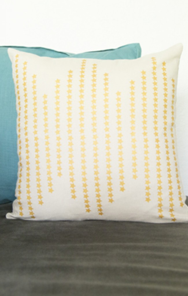 screen printed pillow