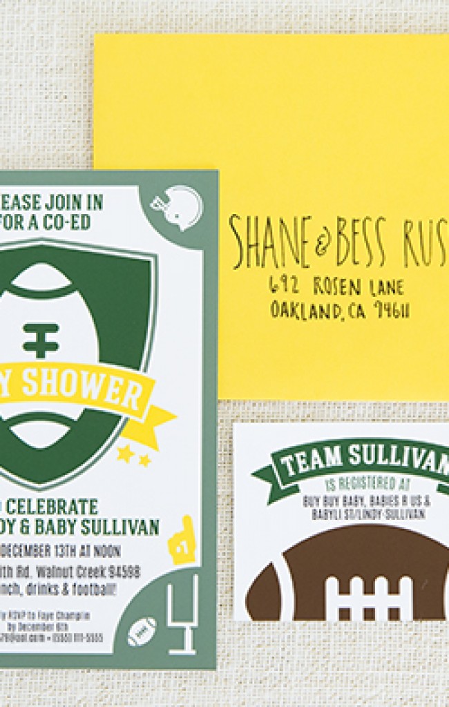 Football baby shower