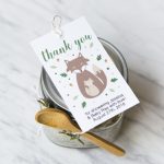 woodland favor tags