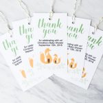 woodland favor tags