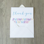 colorful butterfly invitation design